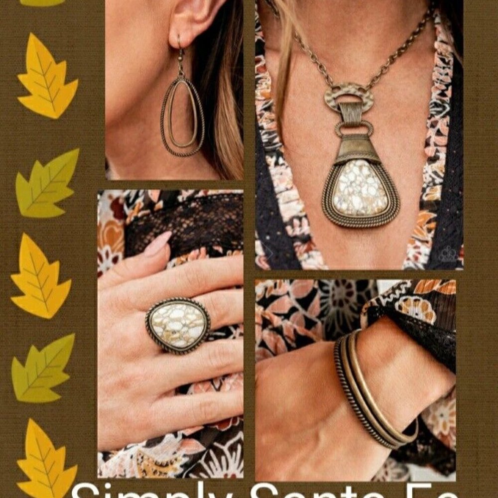 Paparazzi Rodeo Royale Southwest Necklace/Ring/Earrings/Bracelet Matching Set